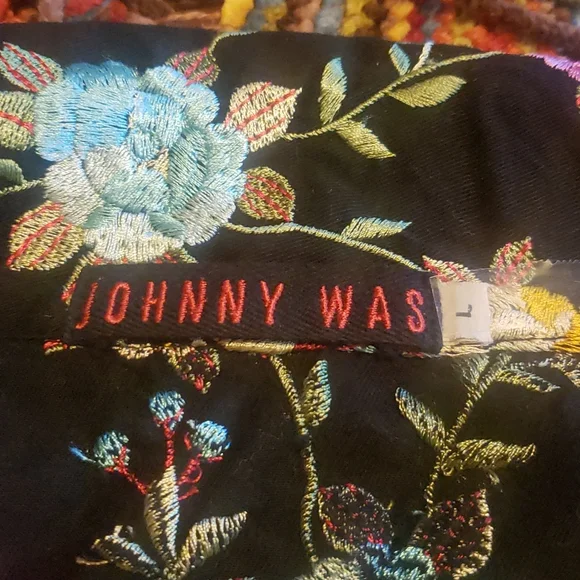 Johnny Was  Multi-Floral Embroidered Black Blazer NWT - Picture 4 of 10